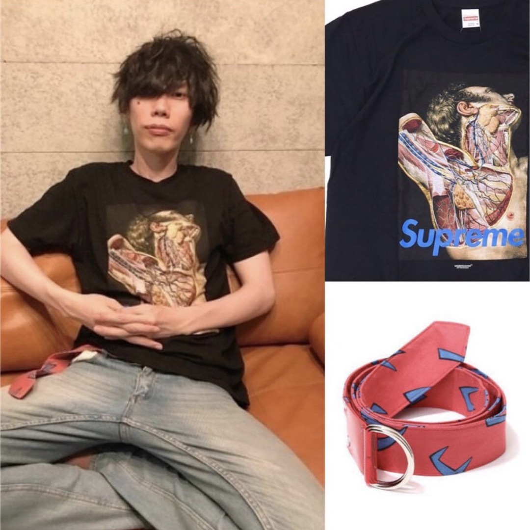 Supreme(シュプリーム)の【米津玄師 着用】SupremexUNDERCOVER Tシャツ& ベルト メンズのトップス(Tシャツ/カットソー(半袖/袖なし))の商品写真