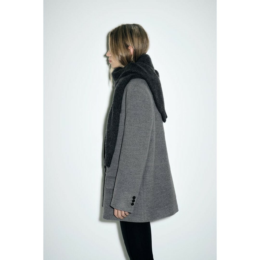 ZARA - ZARA ショルダーパッド ストレートブレザー Mサイズ ZARA - ZARA ショルダーパッド ストレートブレザー Mサイズ