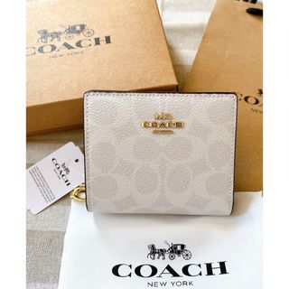 COACH - 【未使用 正規品】コーチ ラウンドファスナー 長財布 ホワイト