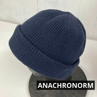 anachronorm - ANACHRONORM アナクロノーム　ビーニー　ニット帽　ネイビー　オールド