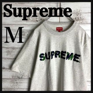 シュプリーム(Supreme)の8707【即完売モデル】シュプリーム☆刺繍ロゴ人気カラーtシャツ　美品(Tシャツ/カットソー(半袖/袖なし))