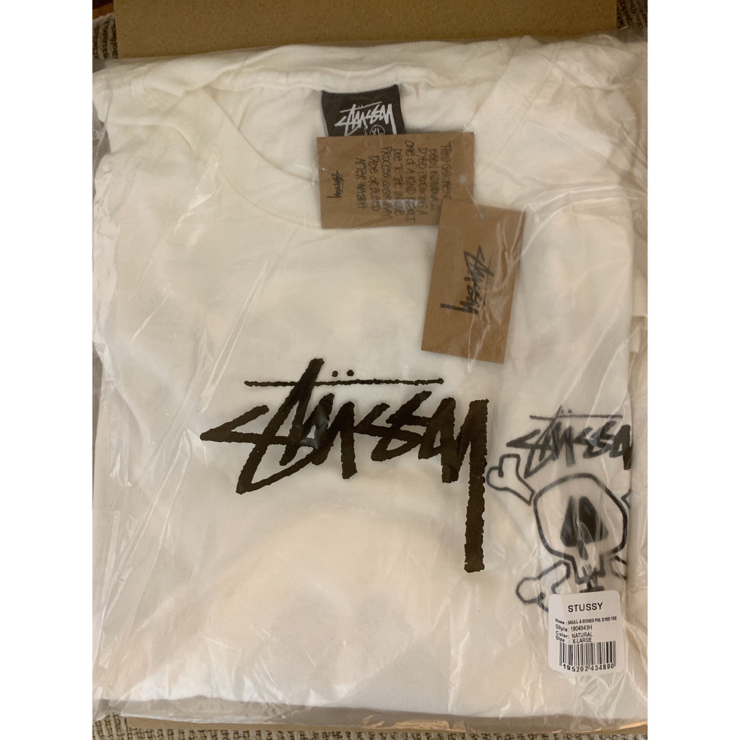 STUSSY(ステューシー)のSTUSSY SKULL & BONES TEE PIGMENT DYED メンズのトップス(Tシャツ/カットソー(半袖/袖なし))の商品写真