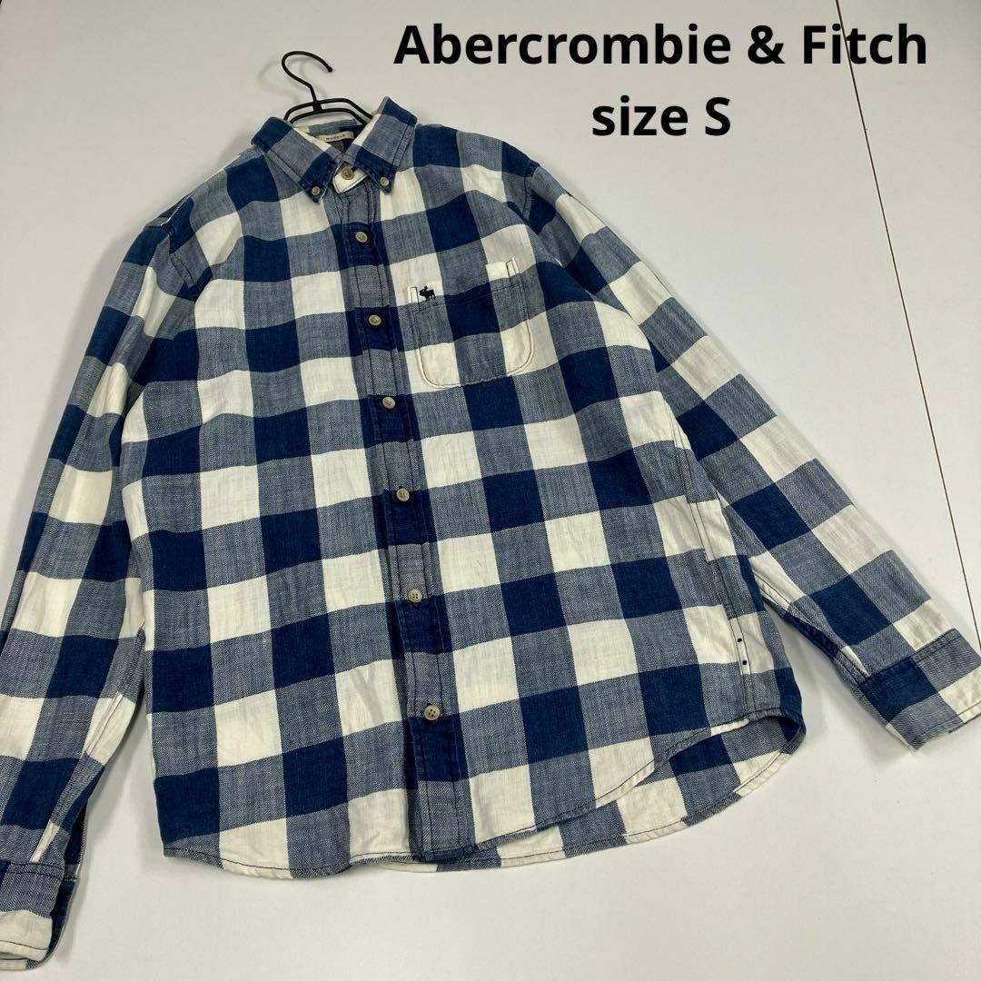 Abercrombie&Fitch(アバクロンビーアンドフィッチ)のAbercrombie&Fitch アバクロ　ネルシャツ　古着　ブロックチェック メンズのトップス(シャツ)の商品写真