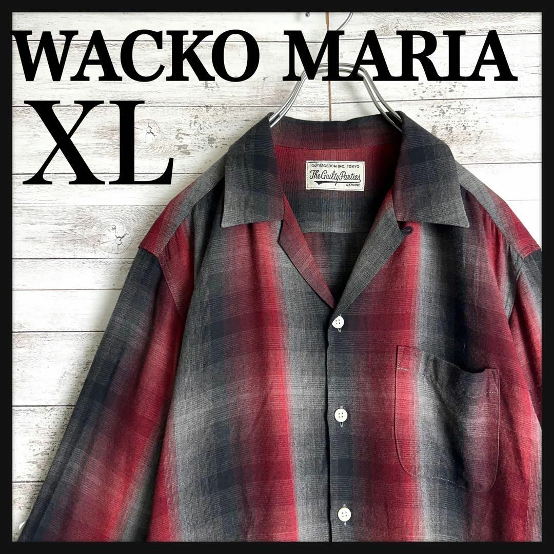 WACKO MARIA(ワコマリア)の8979【希少XLサイズ】ワコマリア☆総柄オンブレ チェックシャツ入手困難　美品 メンズのトップス(シャツ)の商品写真