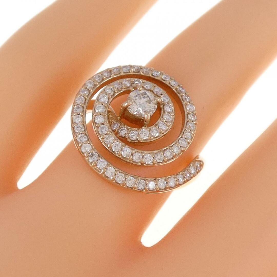 K18PG ダイヤモンド リング 0.70CT レディースのアクセサリー(リング(指輪))の商品写真