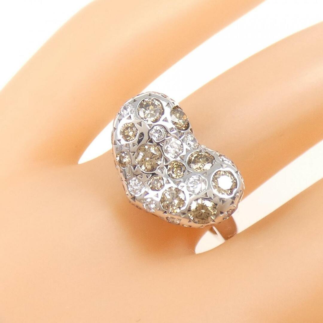 K18WG ハート ダイヤモンド リング 1.50CT レディースのアクセサリー(リング(指輪))の商品写真