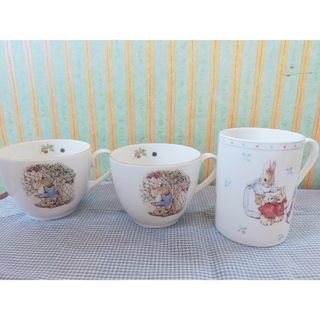 ピーターラビット(PETER RABBIT（TM）)のピーターラビット　マグカップ　コーヒーカップ　3個(グラス/カップ)