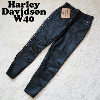 ハーレーダビッドソン(Harley Davidson)のHarley-Davidson レザーライディングパンツ スタッズ(装備/装具)