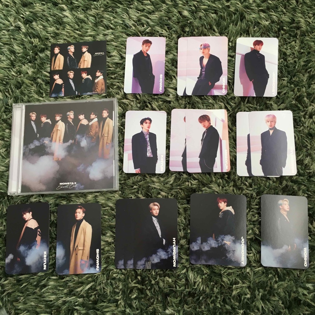 monsta x(モンスタエックス)のMONSTA X shootout トレカ　ステッカー　セット エンタメ/ホビーのCD(K-POP/アジア)の商品写真