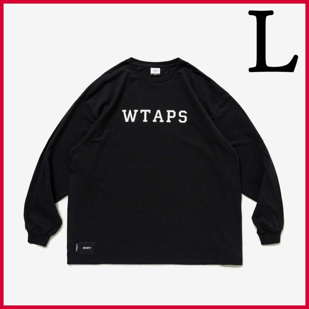W)taps(ダブルタップス)の新品 Black L WTAPS COLLEGE / LS / COTTON  メンズのトップス(Tシャツ/カットソー(七分/長袖))の商品写真