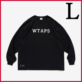 ダブルタップス(W)taps)の新品 Black L WTAPS COLLEGE / LS / COTTON (Tシャツ/カットソー(七分/長袖))