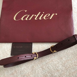 カルティエ(Cartier)のCartier ベルト ボルドー  2Cバックル  レザー(ベルト)