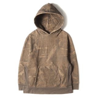 YEEZY イージー パーカー サイズ:M SEASON 3 オーバーサイズ カモフラージュ スウェット パーカー Camo Hoodie ブラウン 迷彩 トップス フーディー【メンズ】【中古】(パーカー)