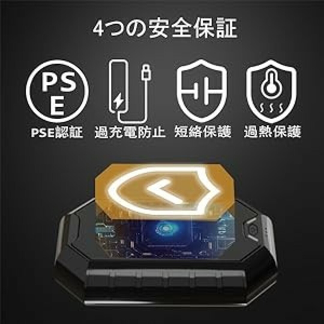 2個セット 充電式カイロ 電気カイロ ハンドウォーマー 電気あんか 小型 超軽量 スマホ/家電/カメラの冷暖房/空調(電気ヒーター)の商品写真