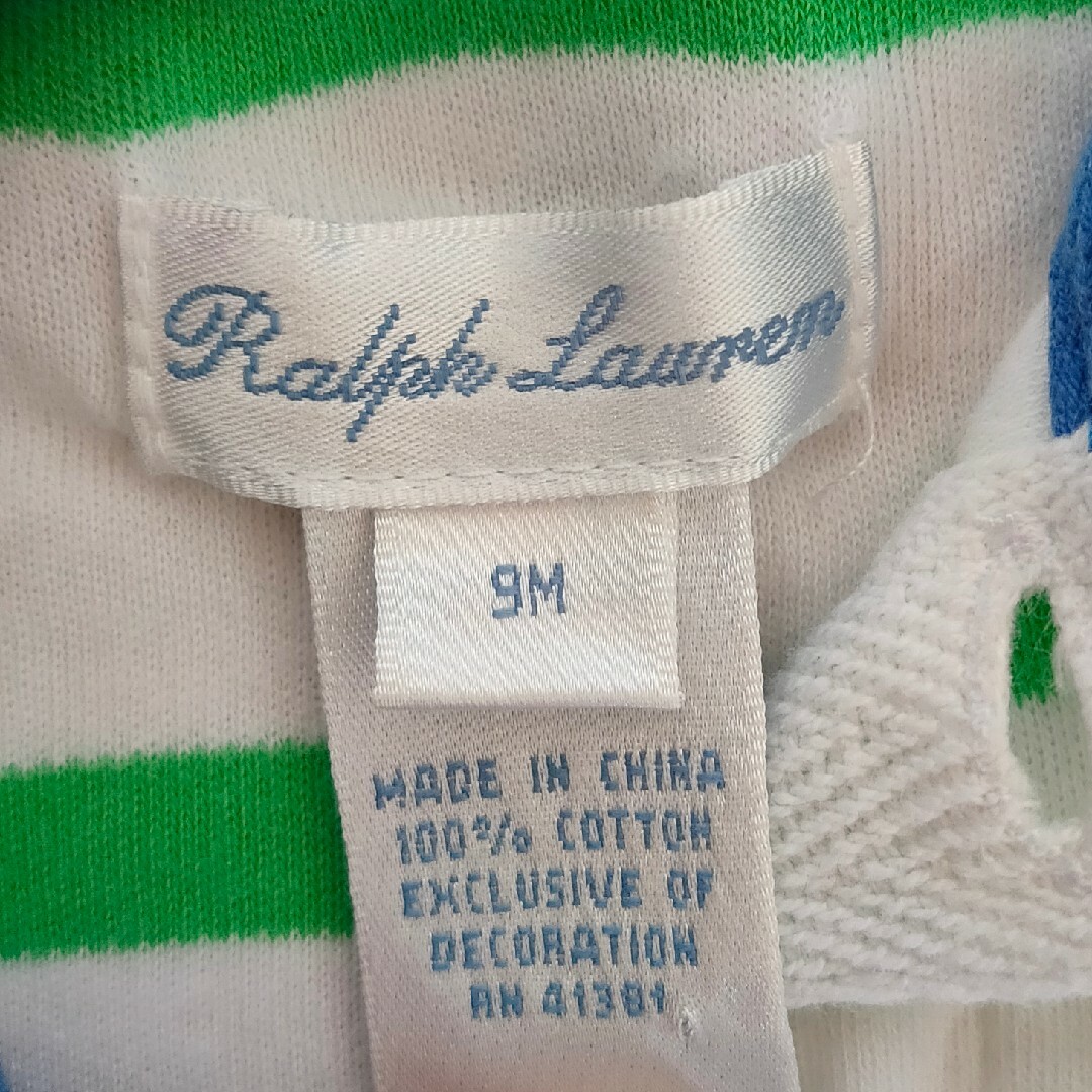 Ralph Lauren(ラルフローレン)のラルフローレン　半袖　カバーオール　ロンパース キッズ/ベビー/マタニティのベビー服(~85cm)(カバーオール)の商品写真