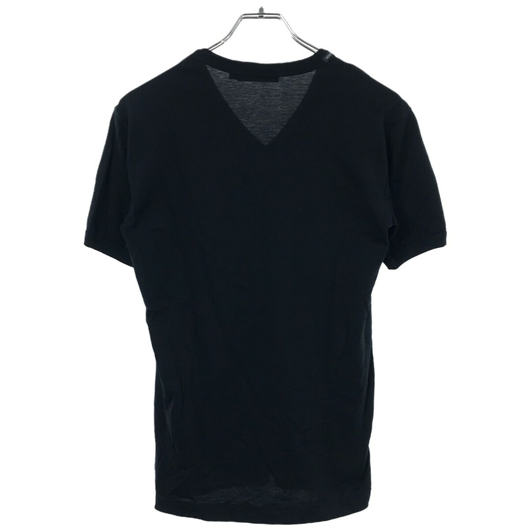 DOLCE&GABBANA(ドルチェアンドガッバーナ)のDOLCE&GABBANA ドルチェ＆ガッバーナ VネックTシャツ ブラック 44 G8EJ0T/FU7EQ メンズのトップス(Tシャツ/カットソー(半袖/袖なし))の商品写真