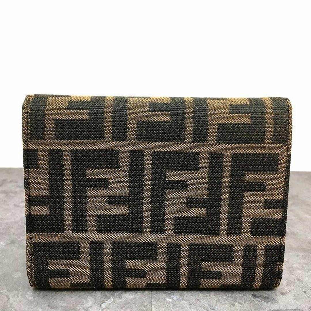 FENDI - 未使用品 FENDI 三つ折り財布 ズッカ柄 箱付き 447の通販 by