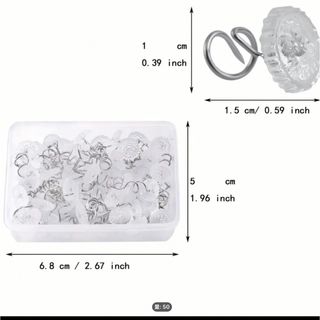 ベッドスカートピン ツイストピン ソファカバーズレ防止　(その他)