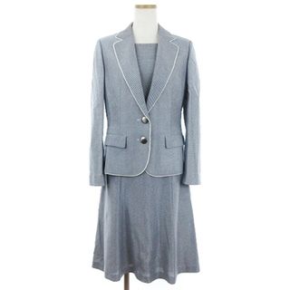 ランバン(LANVIN)のランバン セットアップ ワンピース スーツ ひざ丈 ネイビー系 38 40(礼服/喪服)