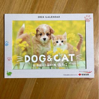 卓上カレンダー 住友生命 2024 犬 猫(カレンダー/スケジュール)