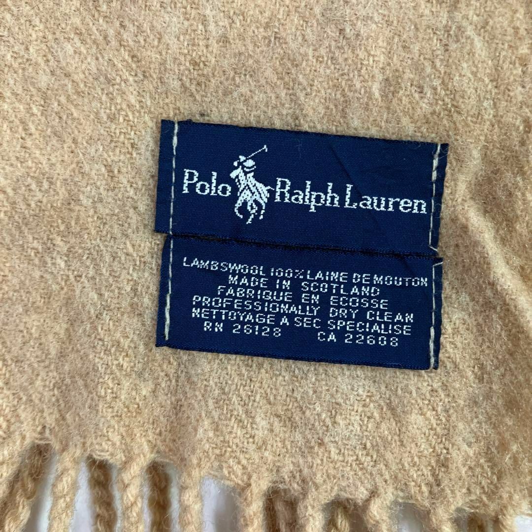 POLO RALPH LAUREN(ポロラルフローレン)のポロラルフローレン　マフラー　ウール　古着女子 レディースのファッション小物(マフラー/ショール)の商品写真