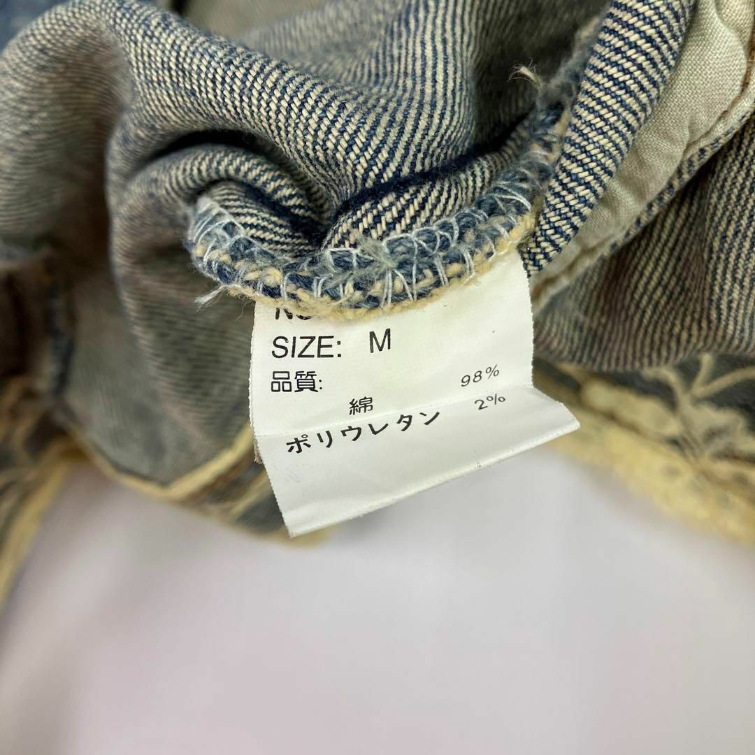 LIZ LISA(リズリサ)のデニムジャケット　ショート丈　古着女子　y2k フェアリーグランジ　レース レディースのジャケット/アウター(Gジャン/デニムジャケット)の商品写真