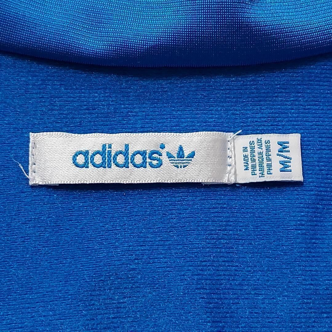 adidas(アディダス)のadidas アディダス トラックジャケット トレフォイル刺繍 M ブルー 赤 レディースのトップス(その他)の商品写真