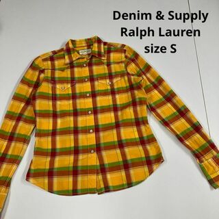 デニムアンドサプライラルフローレン(Denim & Supply Ralph Lauren)のデニムアンドサプライ　ウエスタンシャツ　チェック柄　古着女子　スナップボタン　S(シャツ/ブラウス(長袖/七分))