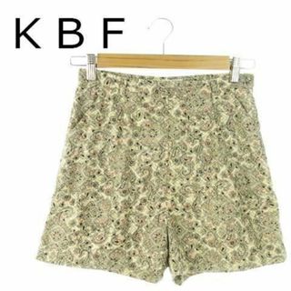 KBF ショートパンツ ペイズリー 薄手 38 ベージュ 230502AH8A