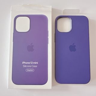 アップル(Apple)のApple iPhone12mini シリコンケース　パープル(iPhoneケース)