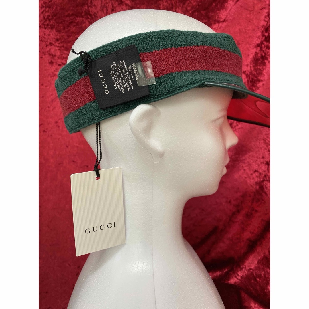 Gucci(グッチ)の★ GUCCI 新品未使用品　サンバイザー　レア‼️ メンズの帽子(キャップ)の商品写真