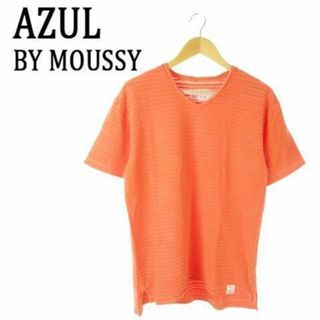 アズールバイマウジー(AZUL by moussy)のアズールバイマウジー ビンテージ半袖Tシャツ M オレンジ 230526AO5A(Tシャツ(半袖/袖なし))