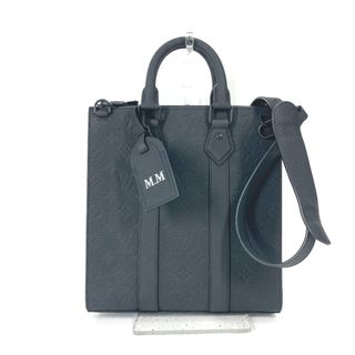 ルイヴィトン(LOUIS VUITTON)のルイヴィトン LOUIS VUITTON サックプラ・クロス  M59960 モノグラム 2WAY ショルダーバッグ カバン  トートバッグ トリヨンレザー ブラック 美品(トートバッグ)