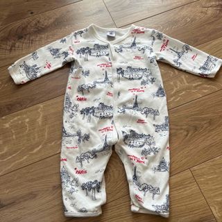 プチバトー(PETIT BATEAU)のPETIT BATEAU ロンパース 12m/74cm(ロンパース)