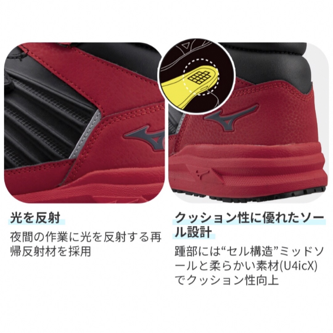 MIZUNO(ミズノ)の【新品未使用❗️】ミズノ　安全靴　オールマイティー　ピンク　27.5 メンズの靴/シューズ(その他)の商品写真