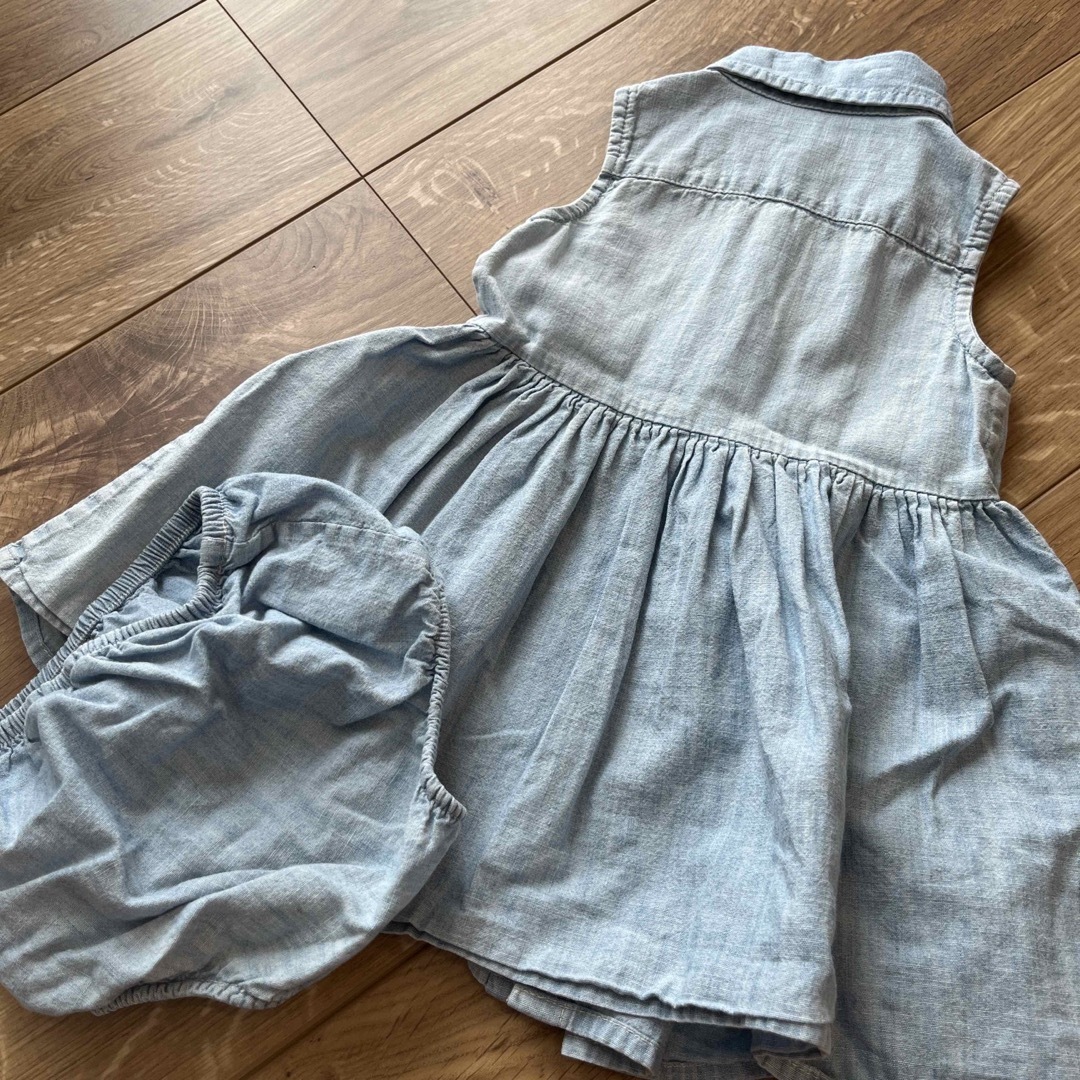 Ralph Lauren(ラルフローレン)のRalph Lawren デニムワンピース 6m/70 キッズ/ベビー/マタニティのベビー服(~85cm)(ワンピース)の商品写真