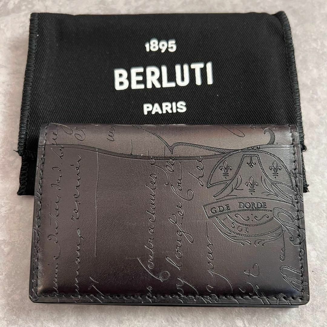 Berluti(ベルルッティ)のBERLUTI ジャグア スクリット レザー カード ホルダー メンズのファッション小物(名刺入れ/定期入れ)の商品写真