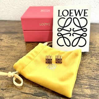 保存袋専用箱ショッパー紙袋ロエベ　LOEWE　パヴェ アナグラムピアス クリスタル