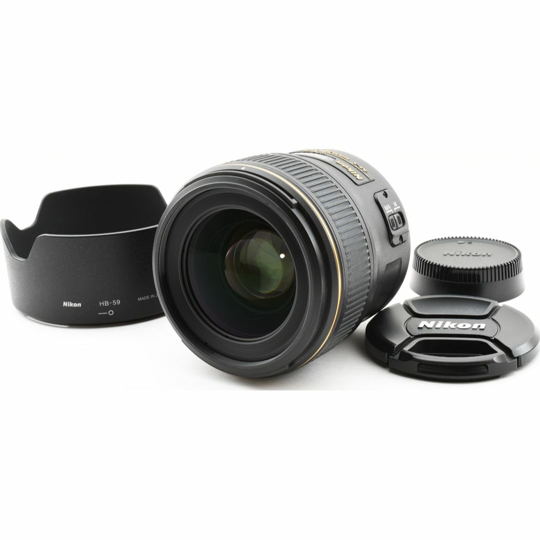 Nikon(ニコン)のNB12/5554-25 二コン AF-S NIKKOR 35mm F1.4G スマホ/家電/カメラのカメラ(レンズ(単焦点))の商品写真