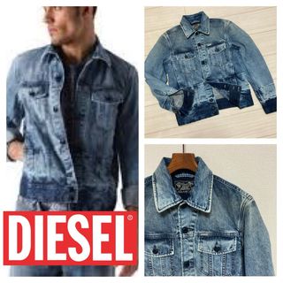 ディーゼル(DIESEL)の美品■DIESELディーゼル■D-JIM ブリーチ ケミカル デニム ジャケット(Gジャン/デニムジャケット)