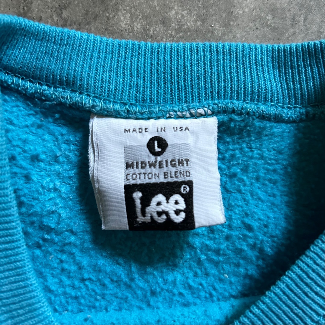 Lee(リー)の90s Lee 無地スウェット USA製 L ライトブルー メンズのトップス(スウェット)の商品写真