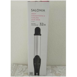 SALONIA サロニア 　2WAYストレート & カールアイロン 　32m(ヘアアイロン)