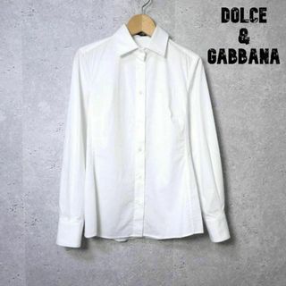 ドルチェアンドガッバーナ(DOLCE&GABBANA)の美品 Dolce&Gabbana ストレッチ 長袖 シャツ ブラウス(シャツ/ブラウス(長袖/七分))