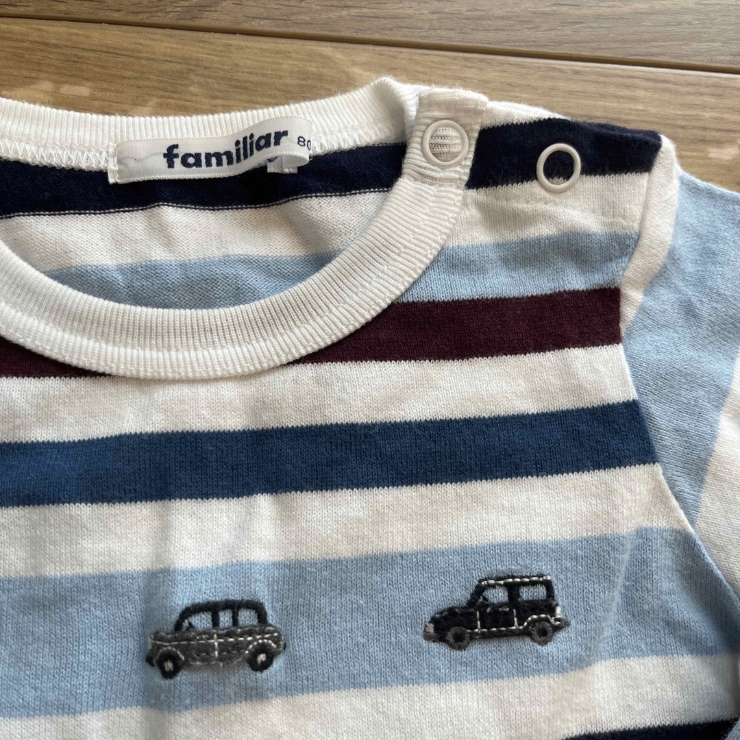 familiar(ファミリア)のfamiliar 男の子用 カットソー 80 キッズ/ベビー/マタニティのベビー服(~85cm)(シャツ/カットソー)の商品写真