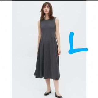 ユニクロ(UNIQLO)の2023年 Lサイズ エアリズムワンピース(丈標準)(ロングワンピース/マキシワンピース)