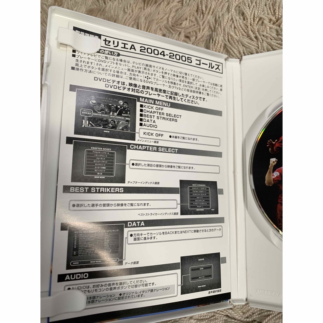 サッカー　イタリア　セリエA 2004-2005ゴール集　トッティ　デルピエロ エンタメ/ホビーのDVD/ブルーレイ(スポーツ/フィットネス)の商品写真