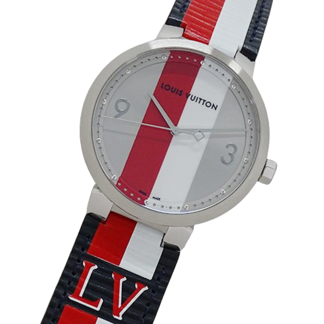 LOUIS VUITTON(ルイヴィトン)のルイ・ヴィトン LOUIS VUITTON 時計 メンズ ブランド タンブール スリム クオーツ QZ ステンレス SS レザー Q1D02 ラウンド【中古】 メンズの時計(腕時計(アナログ))の商品写真