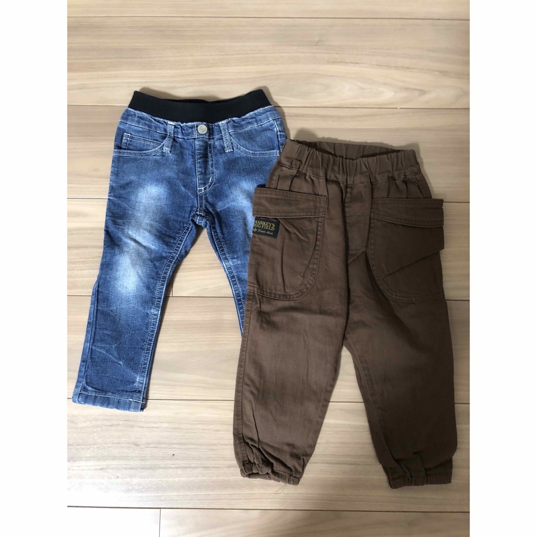 MARKEY'S(マーキーズ)のMARKEY'S ブラウンズボン　西松屋デニム キッズ/ベビー/マタニティのキッズ服男の子用(90cm~)(パンツ/スパッツ)の商品写真