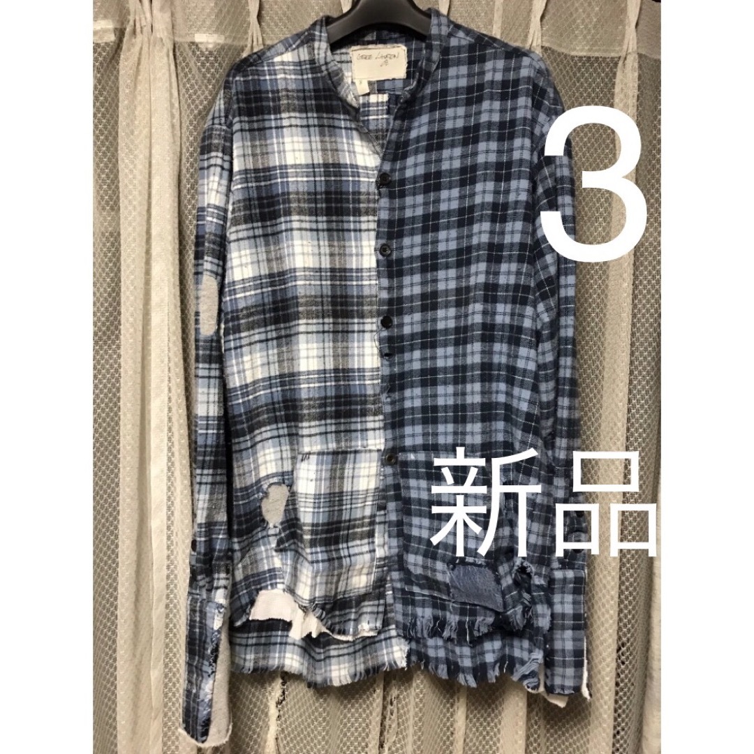 リネングレッグローレン greg lauren チェックネルシャツ