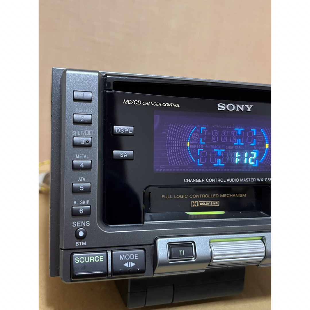 SONY(ソニー)の希少品　ソニー　CD カセットデッキ　WX-C55 自動車/バイクの自動車(カーオーディオ)の商品写真